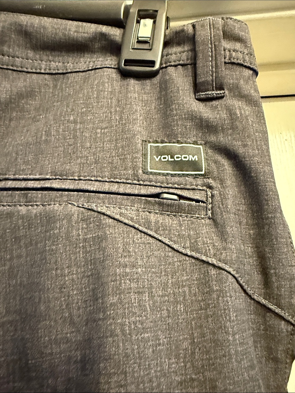 Volcom Men's Shorts Heather Charcoal Gray